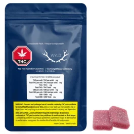 Wyld – Elderberry 2:1 CBN + Indica Enhanced Gummies (100mg THC:50mg CBN)