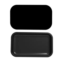 Matte Black Premium Rolling Tray + Magnetic Lid