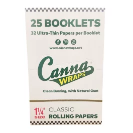 Canna Wraps Natural Rolling Papers (25-Count)